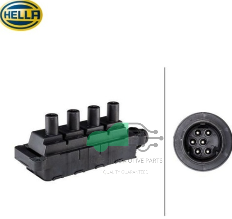 คอยล์จุดระเบิด BMW M43 E36 ยี่ห้อ Hella (1 คัน ใช้ 1 ตัว ) OE NO. 1213 1247 281