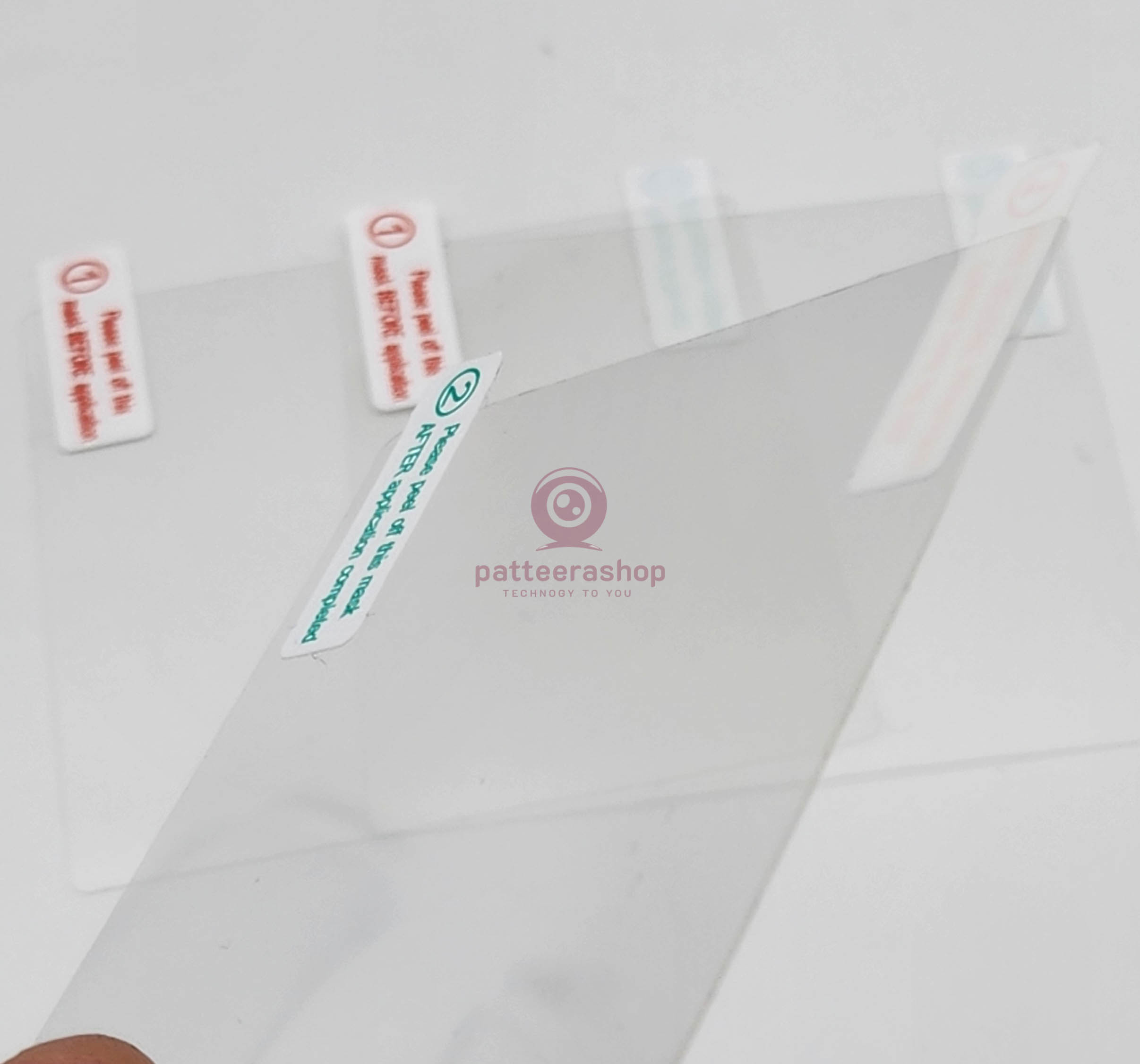 แผ่นฟิล์มใสสูญญากาศ electrostatic film (แพค3ชิ้น) 8x8 ซม. ใช้สำหรับ ติดกล้องติดรถยนต์ หรือ Easy Pass