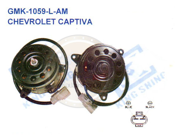 มอเตอร์พัดลม-แผงหม้อน้ำ (รหัสสินค้า GMK-1059-L-AM) CHEVROLET CAPTIVA