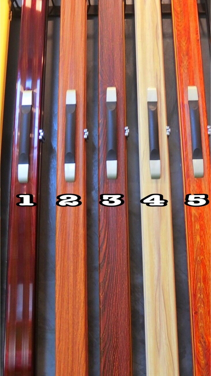 กล่องใส่ไม้คิว 2 ท่อน แบบอลูมิเนียมทั้งใบลายไม้