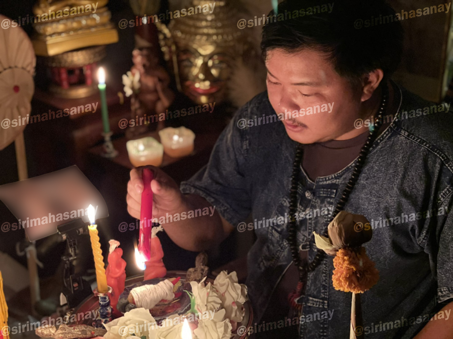 พิธีปันฮักปันหลง อาจารย์เสก สำนักสักยันต์ป๋ารมีเศรษฐีเรือนคำ