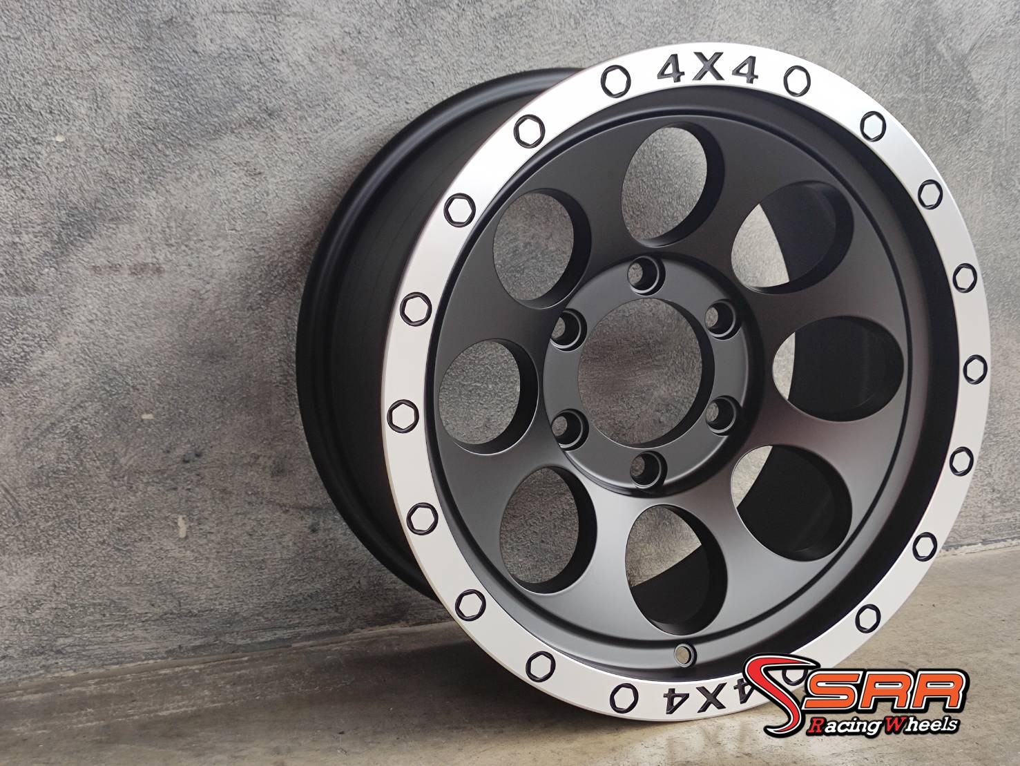 OASIS 885 ลายหยดน้ำ 16 6H139.7 ET0 MATT BLACK MACHINE LIP