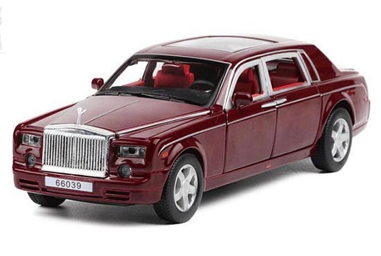 โมเดลรถเหล็ก โรสรอยด์ Rolls-Royce Phantom scale 1:32 มีเสียง มีไฟ (ปลีก-ส่ง)