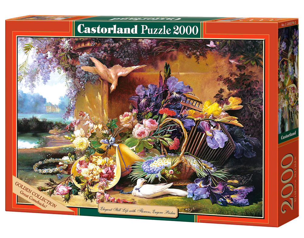 Castorland - Elegant Still Life with Flowers by Eugene Bidau 2000 pcs.