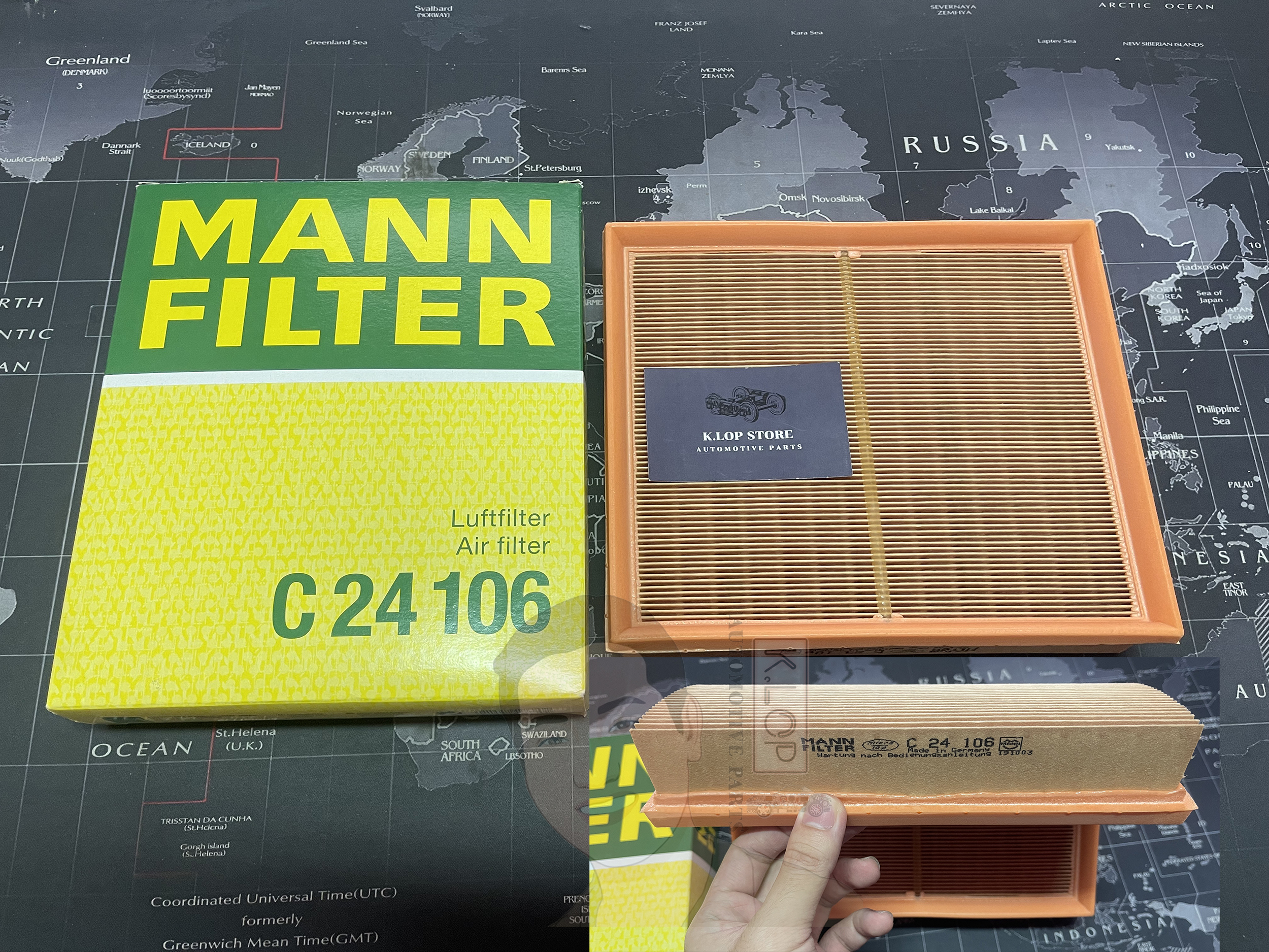 C24106 ไส้กรองอากาศ(MANN-FILTER) BENZ SLK200, SLK200 KOM, SLK230 (R170) ปี1996-2004 ***งานพรีเมี่ยมแท้นำเข้ายุโรป