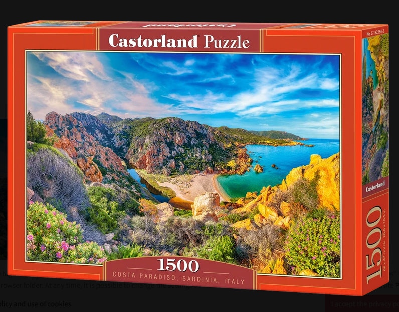 Castorland - Costa Paradiso Sardinia Italy 1500 pcs.