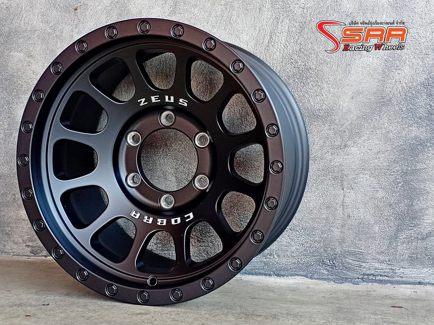 ZEUS-03 COBRA ขอบ16 6H139.7 ET0 MATT BLACK