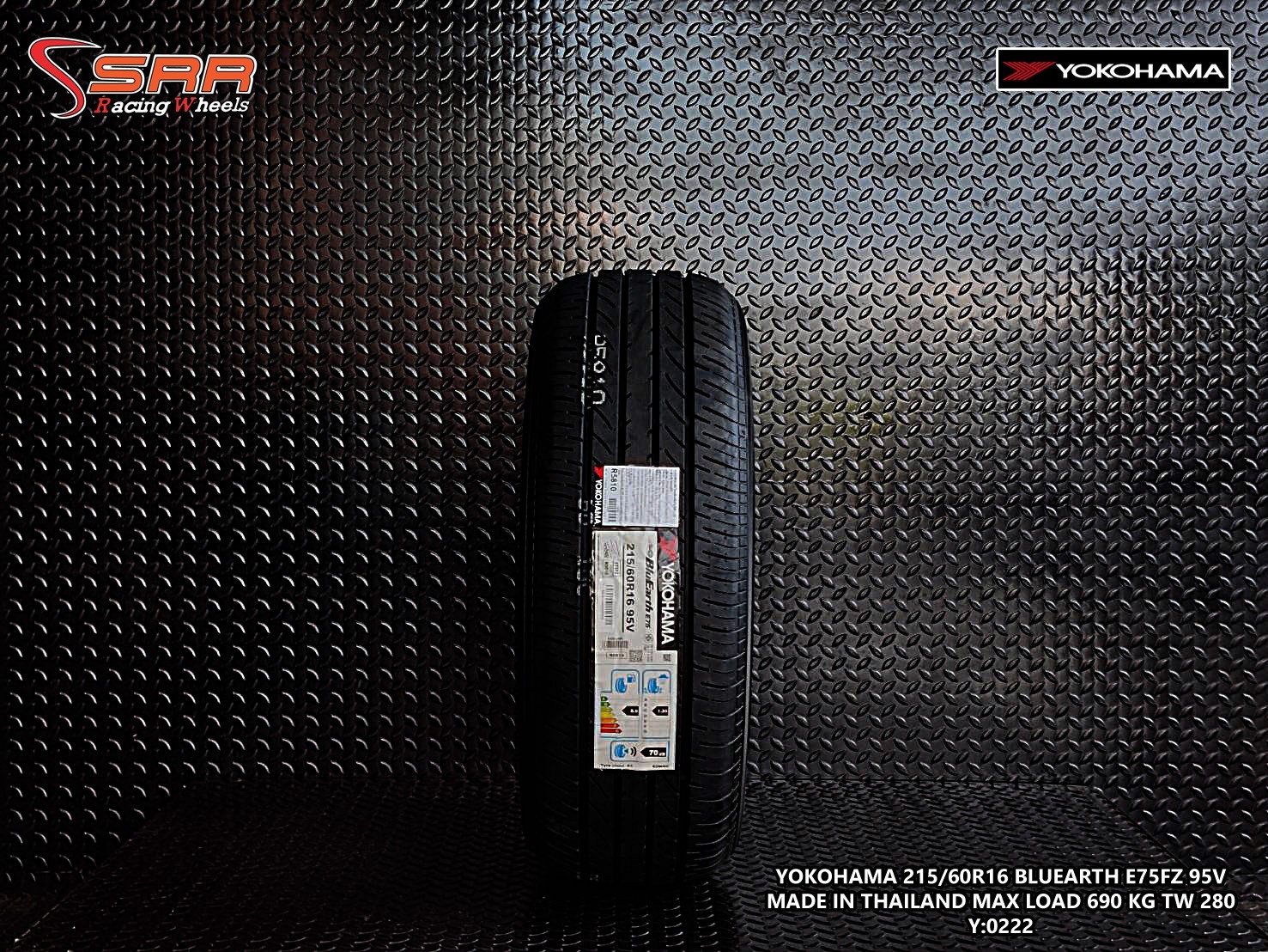 YOKOHAMA BluEarth E75 215/60R16 ยางใหม่ ปี2022 ราคาพิเศษ