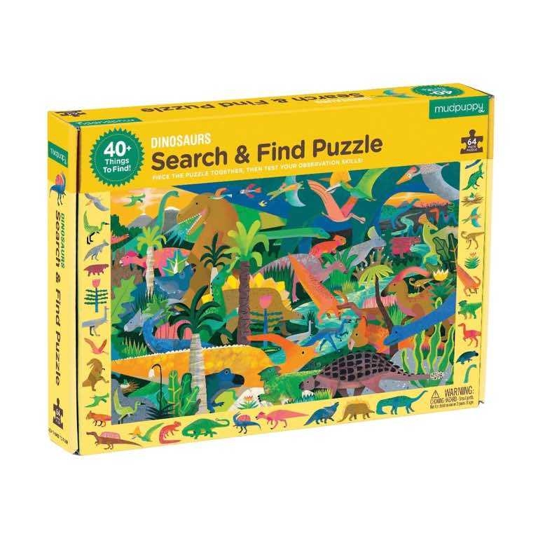 Mudpuppy - Search & Fine Puzzle : Dinosaurs 64 pcs.