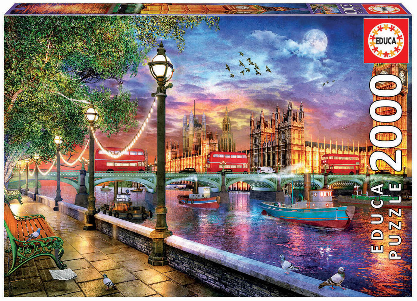 Educa - London at Sunset by Dominic Davison 2000 pcs.