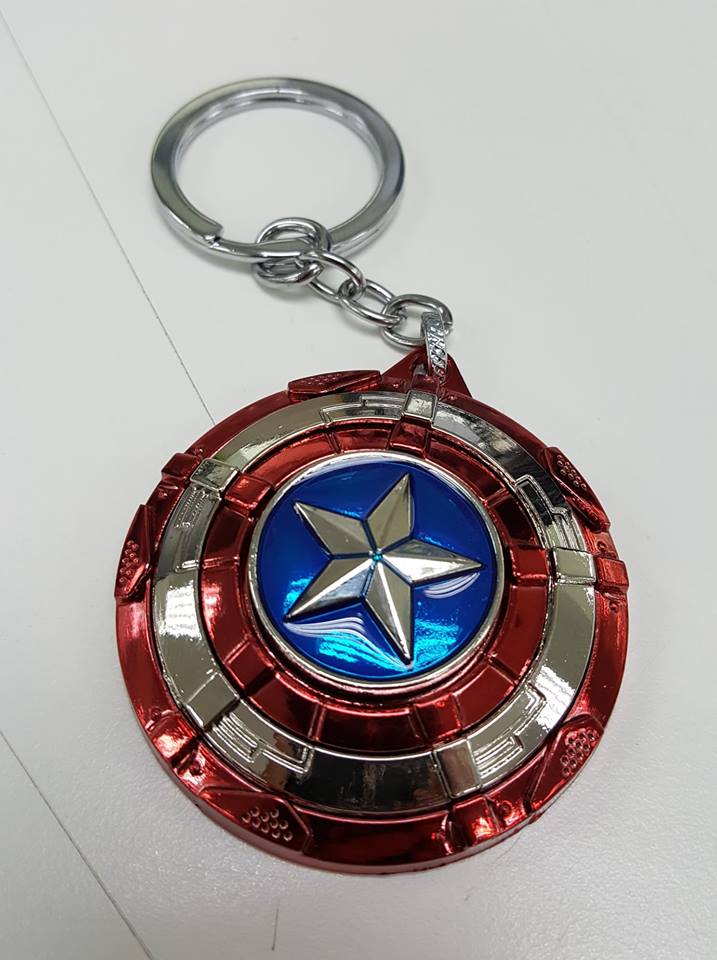 พวงกุญแจ โล่ Captain America หมุนได้ - Marvel