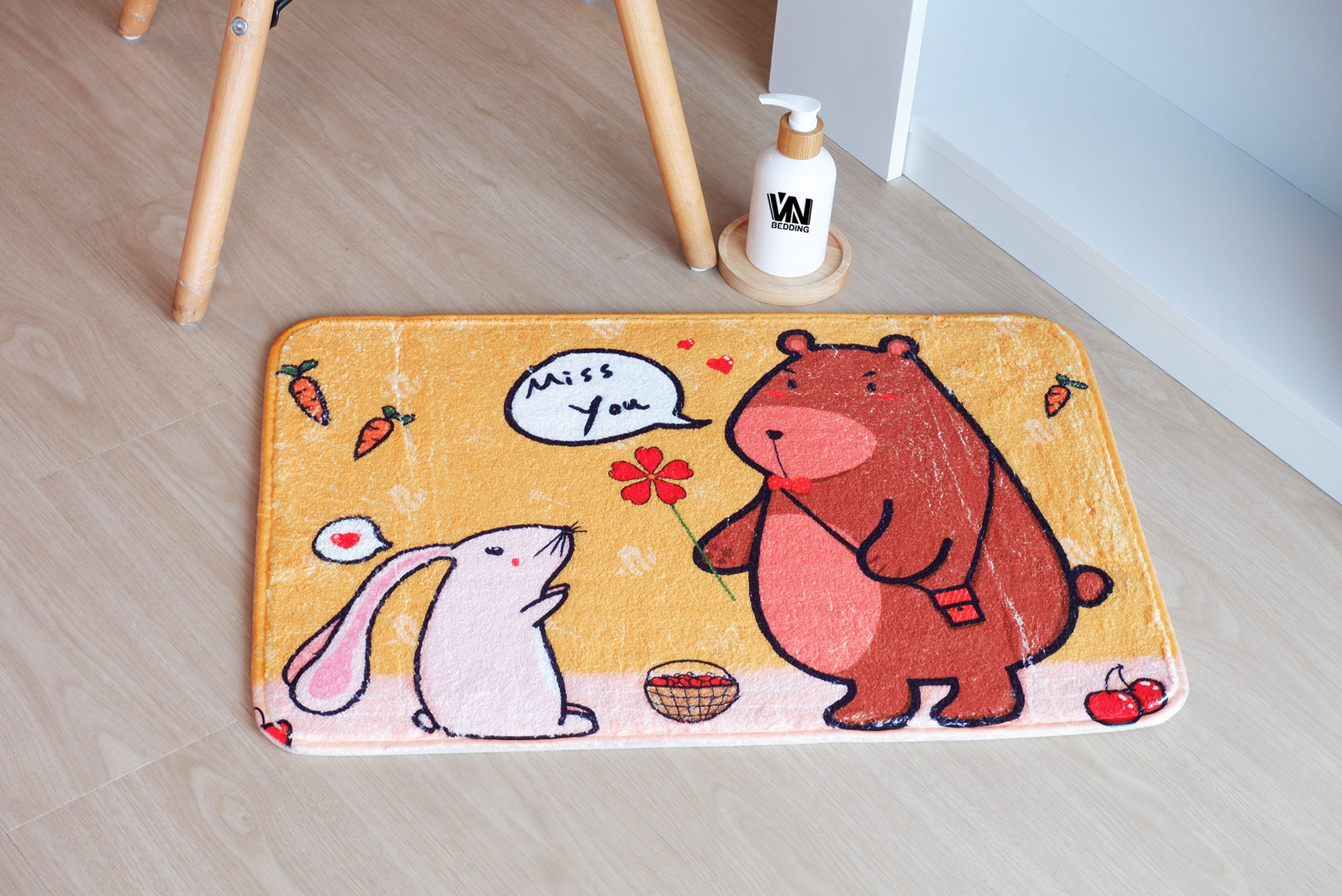 พรมเช็ดเท้านาโนลายการ์ตูน (10ผืน)