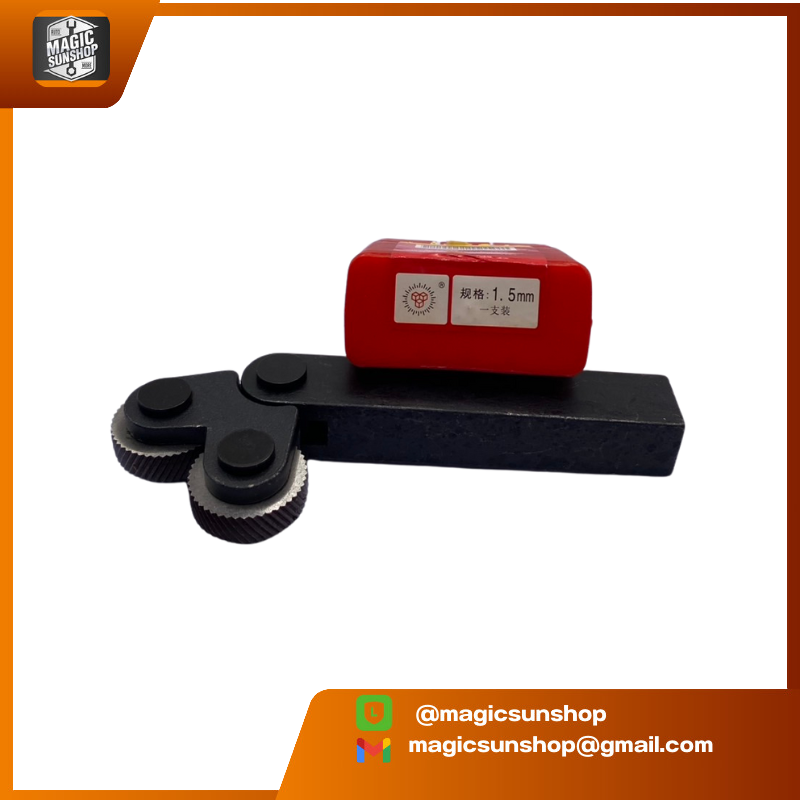 928699 ลูกล้อพิมพ์ลายแบบ 2 ล้อ ขนาดด้าม 20 mm (ความละเอียด 1.5mm)
