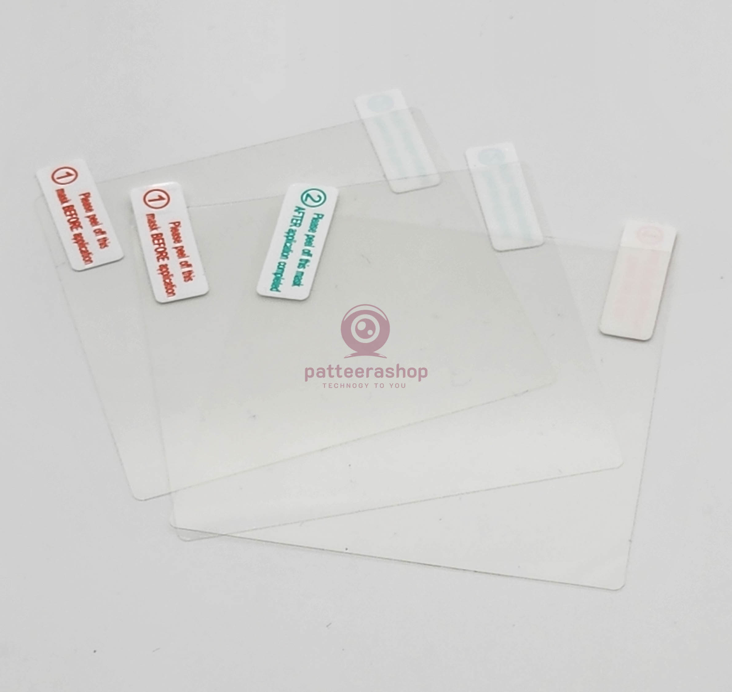 แผ่นฟิล์มใสสูญญากาศ electrostatic film (แพค3ชิ้น) 8x8 ซม. ใช้สำหรับ ติดกล้องติดรถยนต์ หรือ Easy Pass