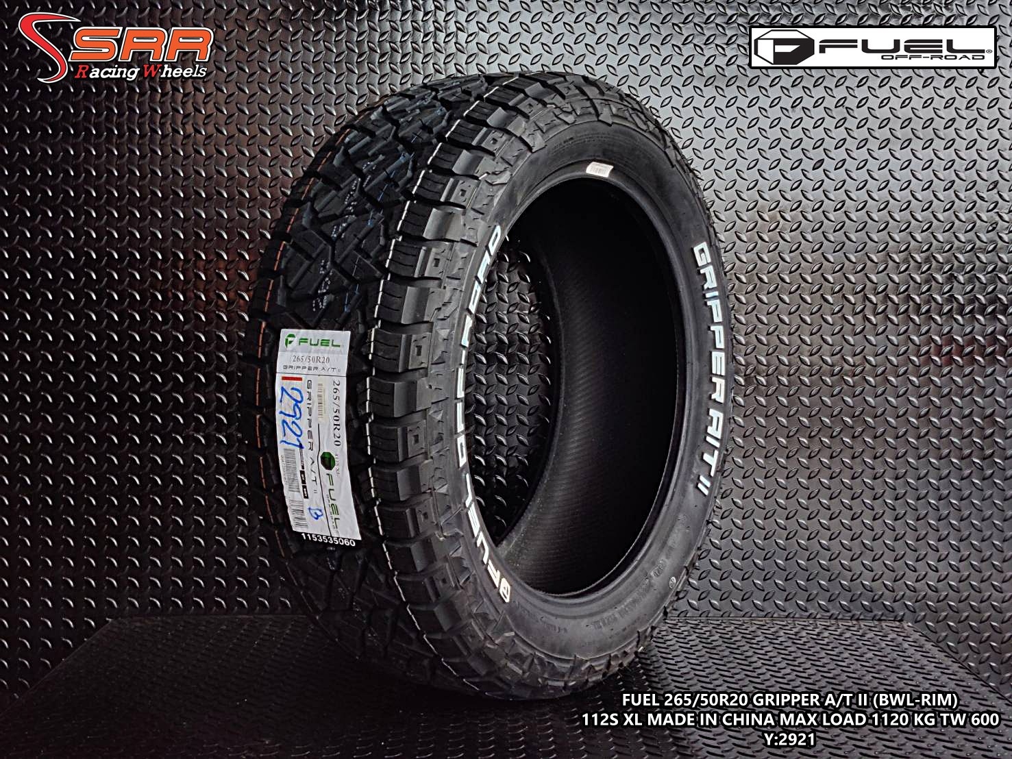 FUEL GRIPPER A/T II 265/50R20 ยางแบรนด์America ปี2021 ราคาพิเศษ