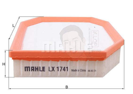 LX 1741 กรองอากาศ BMW N52 / 5 (F10) 7 (F01 F02) ยี่ห้อ MAHLE