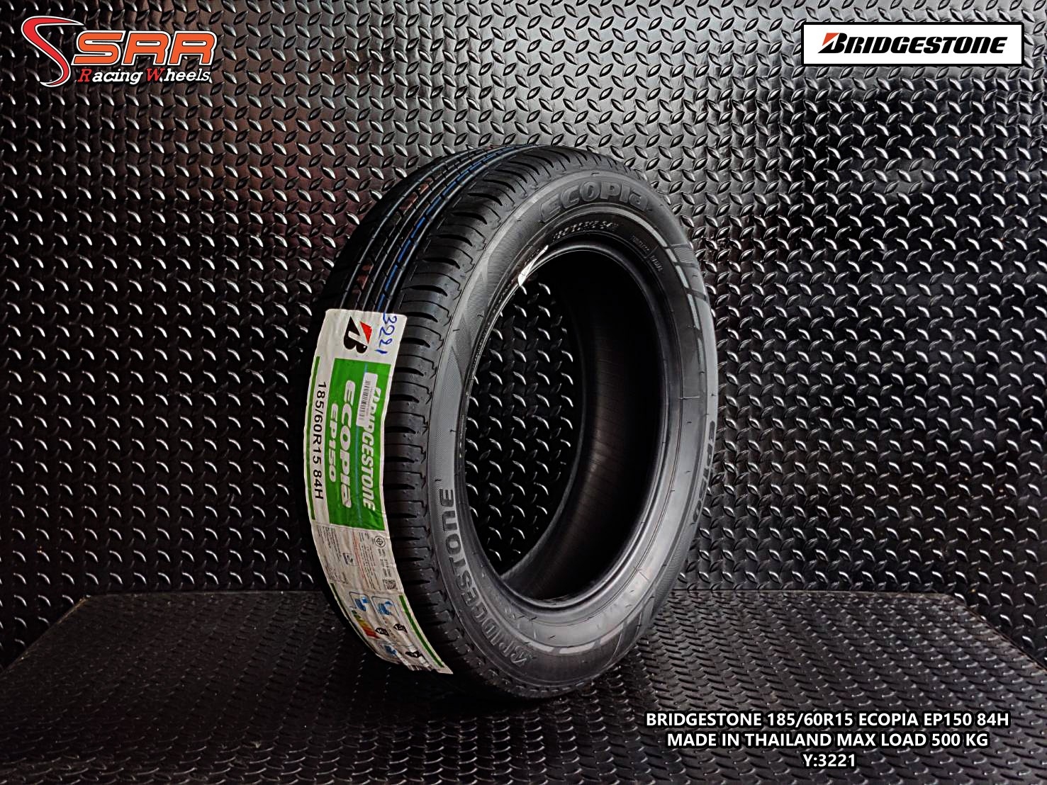 BRIDGESTONE ECOPIA EP150 185/60R15 ยางใหม่ ปี2021 ราคาพิเศษ