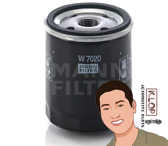 W7020 ไส้กรองนำมันเครื่อง (VOLVO) C30, C70 II, S40 II, V50 : B41 , B42, D41, D42 : MANN-FILTER แท้นำเข้ายุโรป