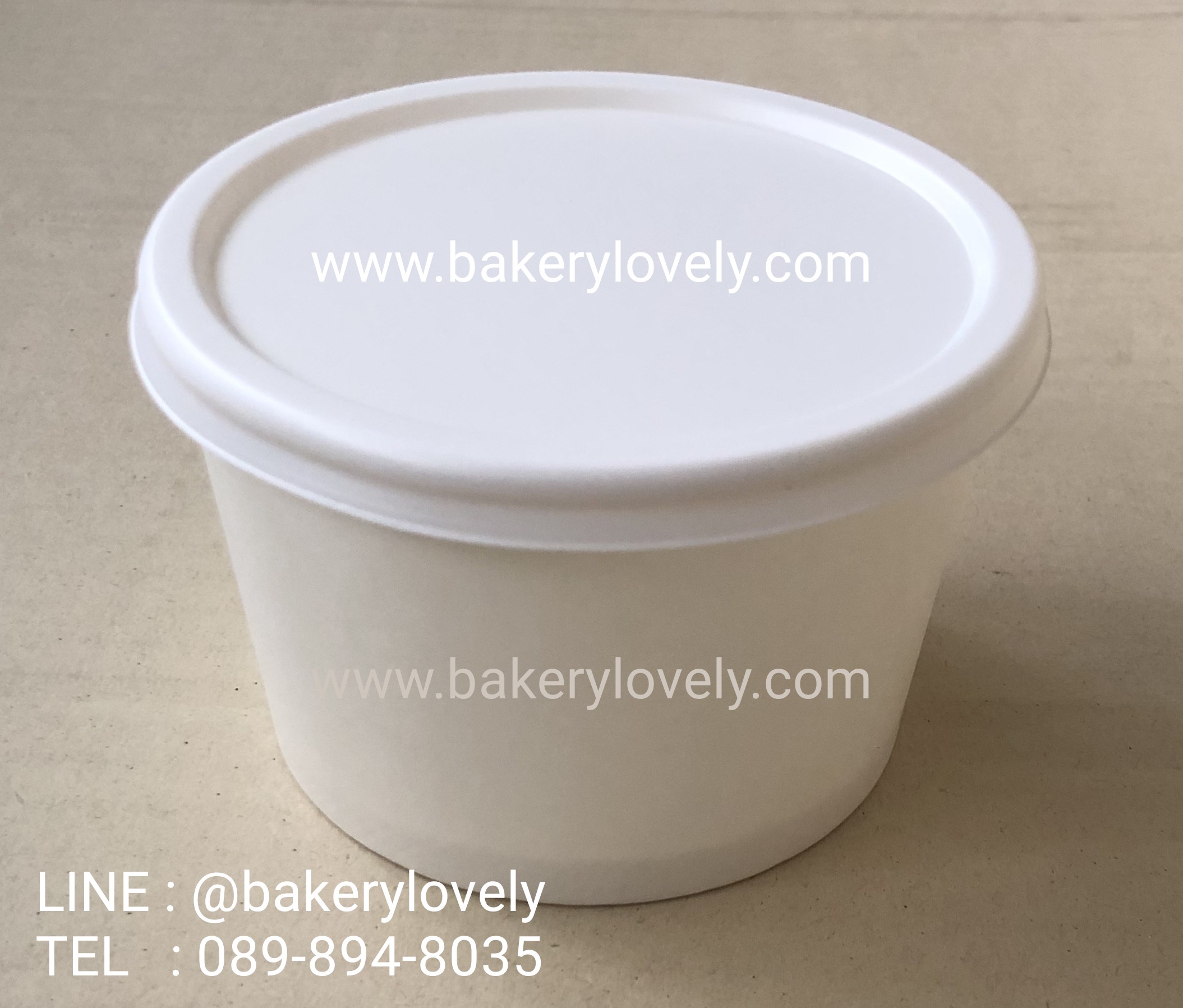 ถ้วยกระดาษ 8 ออนซ์ สีขาว + ฝาเรียบสีขาว