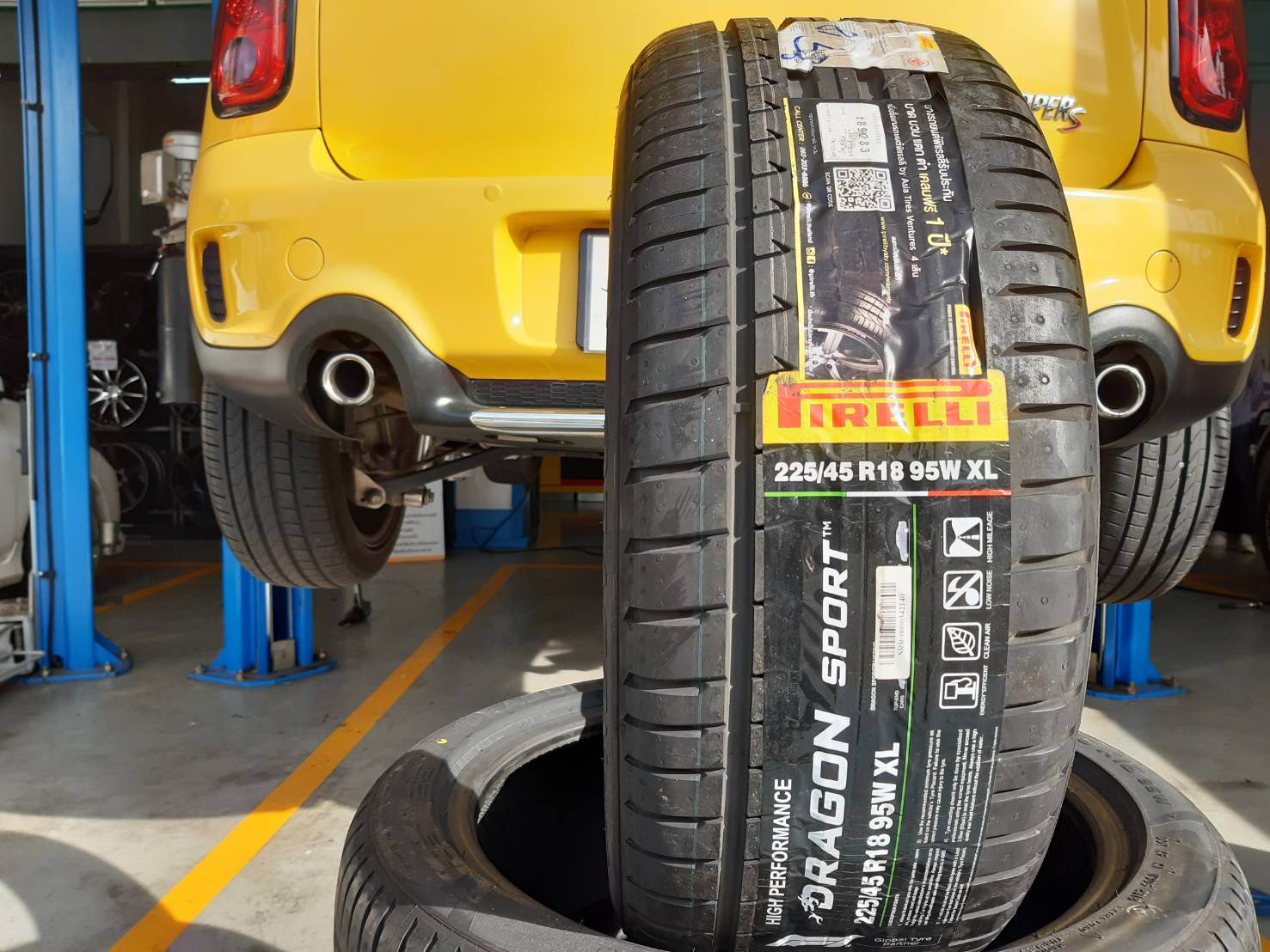 PIRELLI DRAGON SPORT 225/45R18 ลดราคาพิเศษ เส้นละ 2,500 บาท