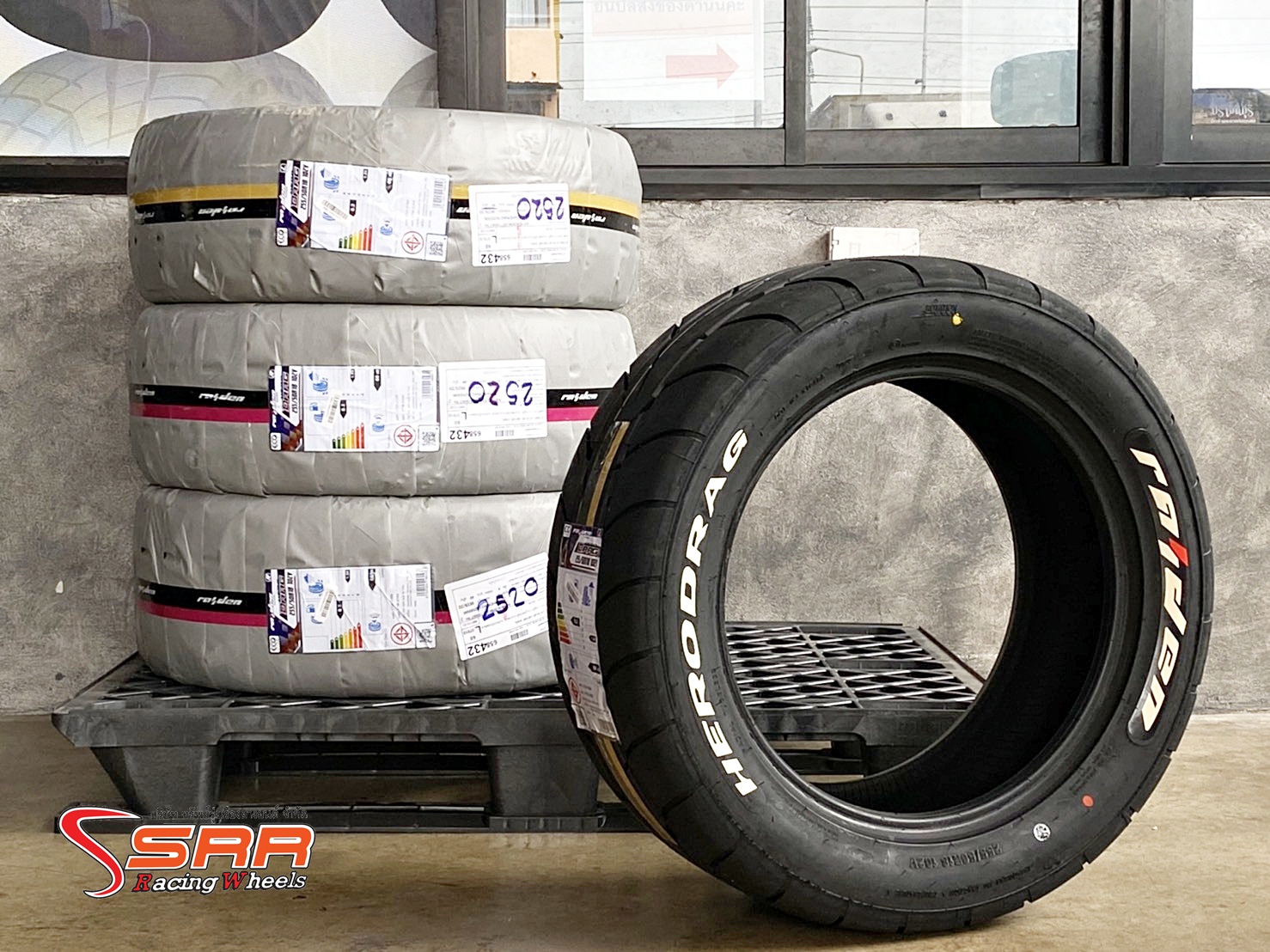 HERO DRAG 255/50R18 ยางขอบขาว ยางปี20 ราคาพิเศษ