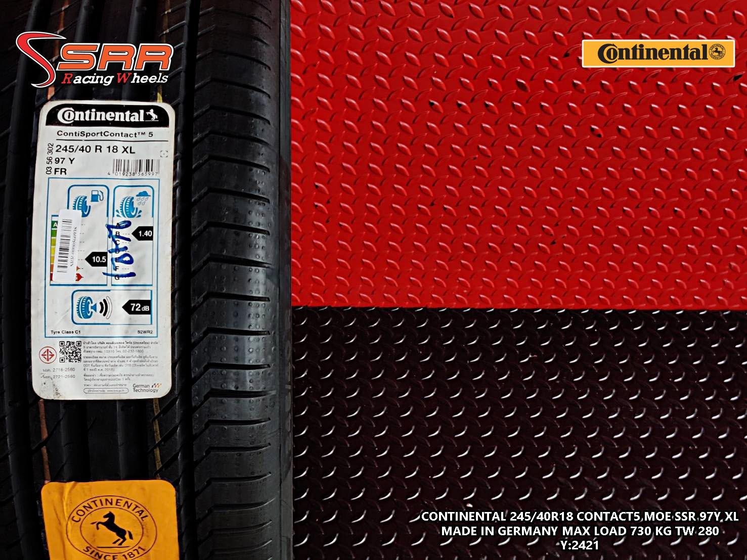 Continental ContiSportContact 5 MOE SSR 245/40R18 ลดราคาพิเศษ