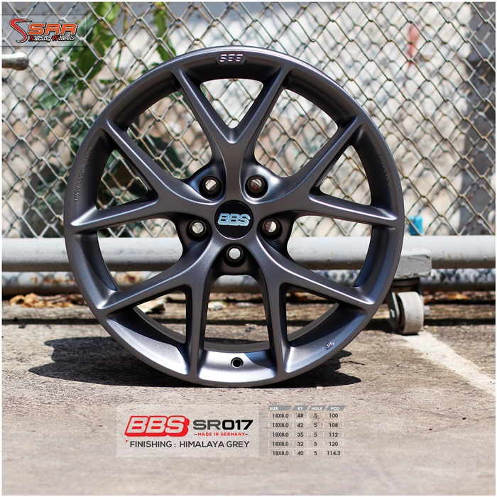 BBS SR017 ล้อแท้GERMANY ขอบ18 HIMALAYA GREY