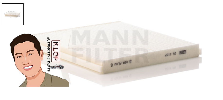 CU2137 ไส้กรองแอร์ (VOLVO) S40, V40 ปี2000 ขึ้นไป : MANN-FILTER แท้นำเข้ายุโรป