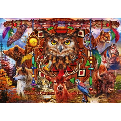 Bluebird Puzzle - Animal Totem by Ciro Marchetti 1000 pcs.