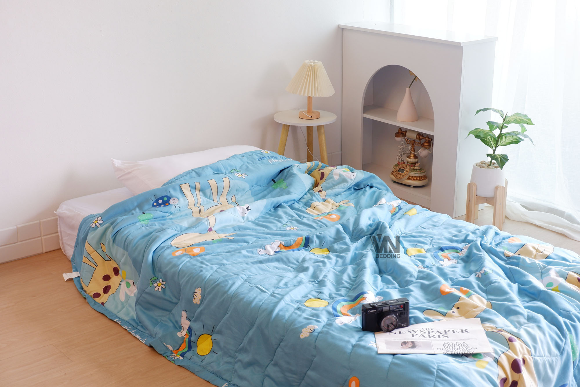 ผ้านวมใยไหมญี่ปุ่นแบบบาง 6 ฟุต (10ผืน)