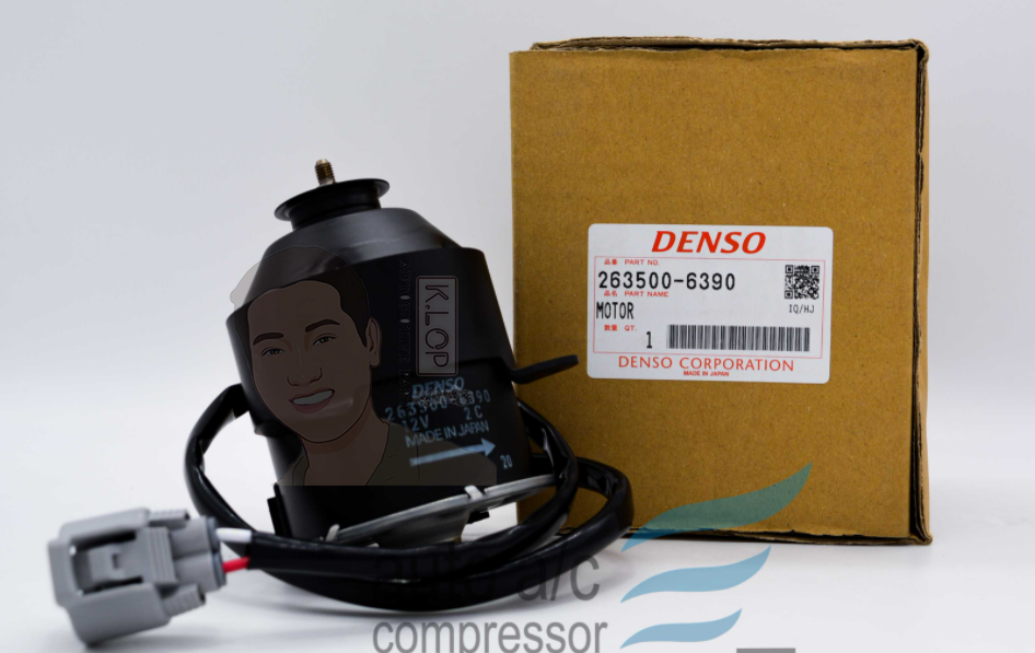 KLOP-T405-45A มอเตอร์พัดลมหม้อน้ำแท้ DENSO Toyota Alphard 3.0 2003~2007 (Business Car),Toyota Vellfire (Business Car)