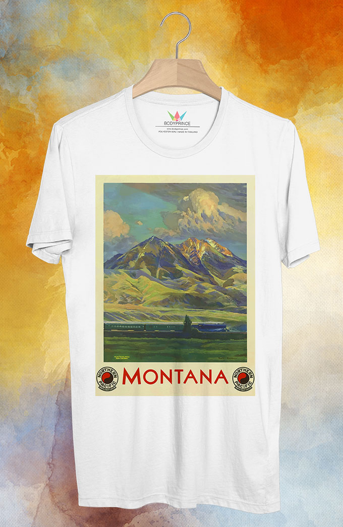 BP121 เสื้อยืด Retro City : Montana