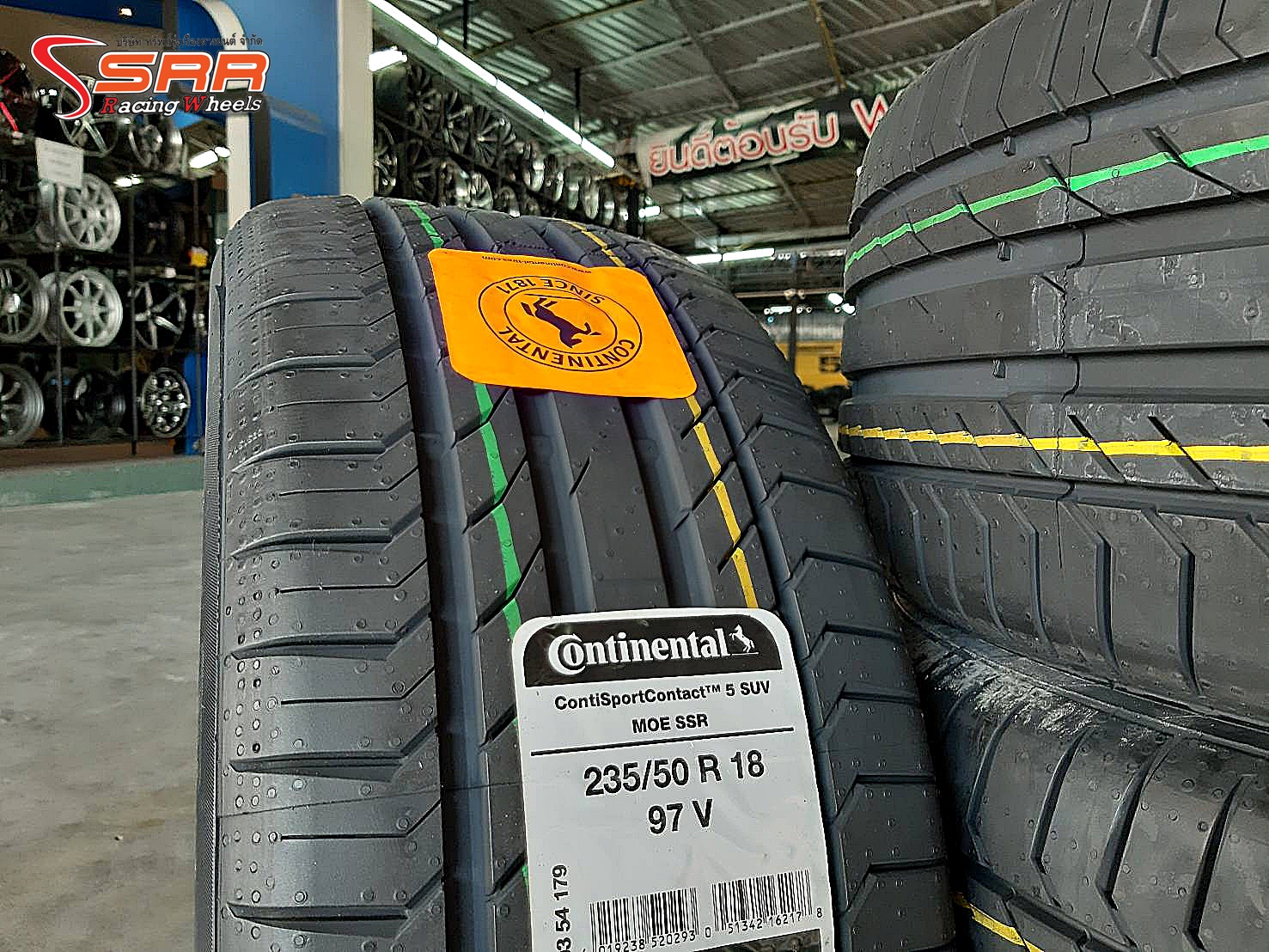 CONTINENTAL ContiSportContact 5 SUV MOE SSR 235/50R18 ยางรันแฟลต สำหรับใส่BENZ GLA