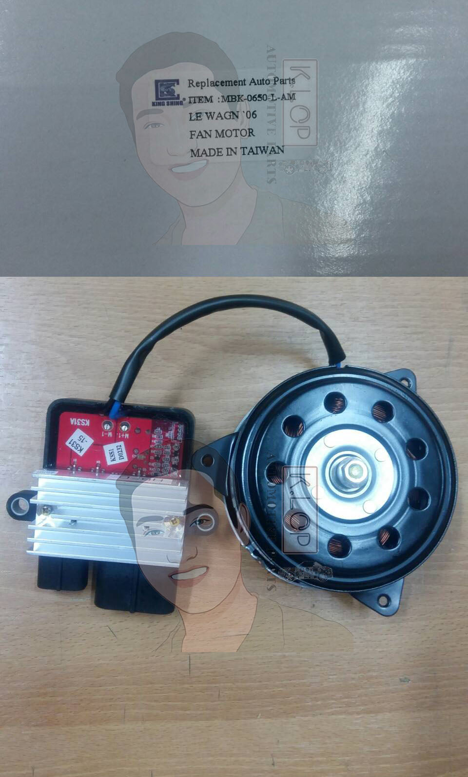 มอเตอร์พัดลม-แผงหม้อน้ำ (รหัสสินค้า MBK-0650-L-AM) MITSUBISHI SPACE WAGON ปี2004-2012 (ฝั่งซ้าย L)