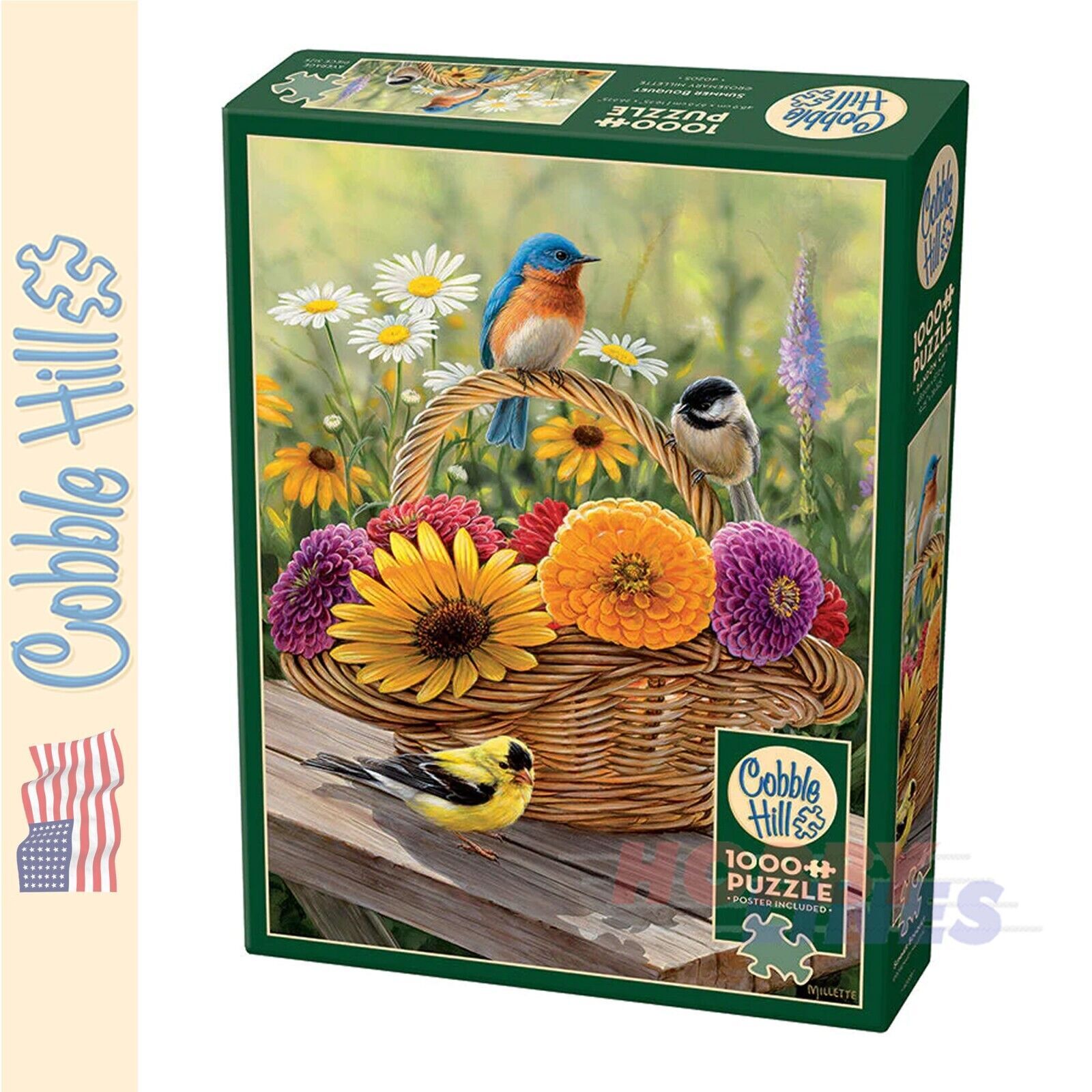 Cobble Hill - Summer Bouquet by Rosemary Millette 1000 pcs.