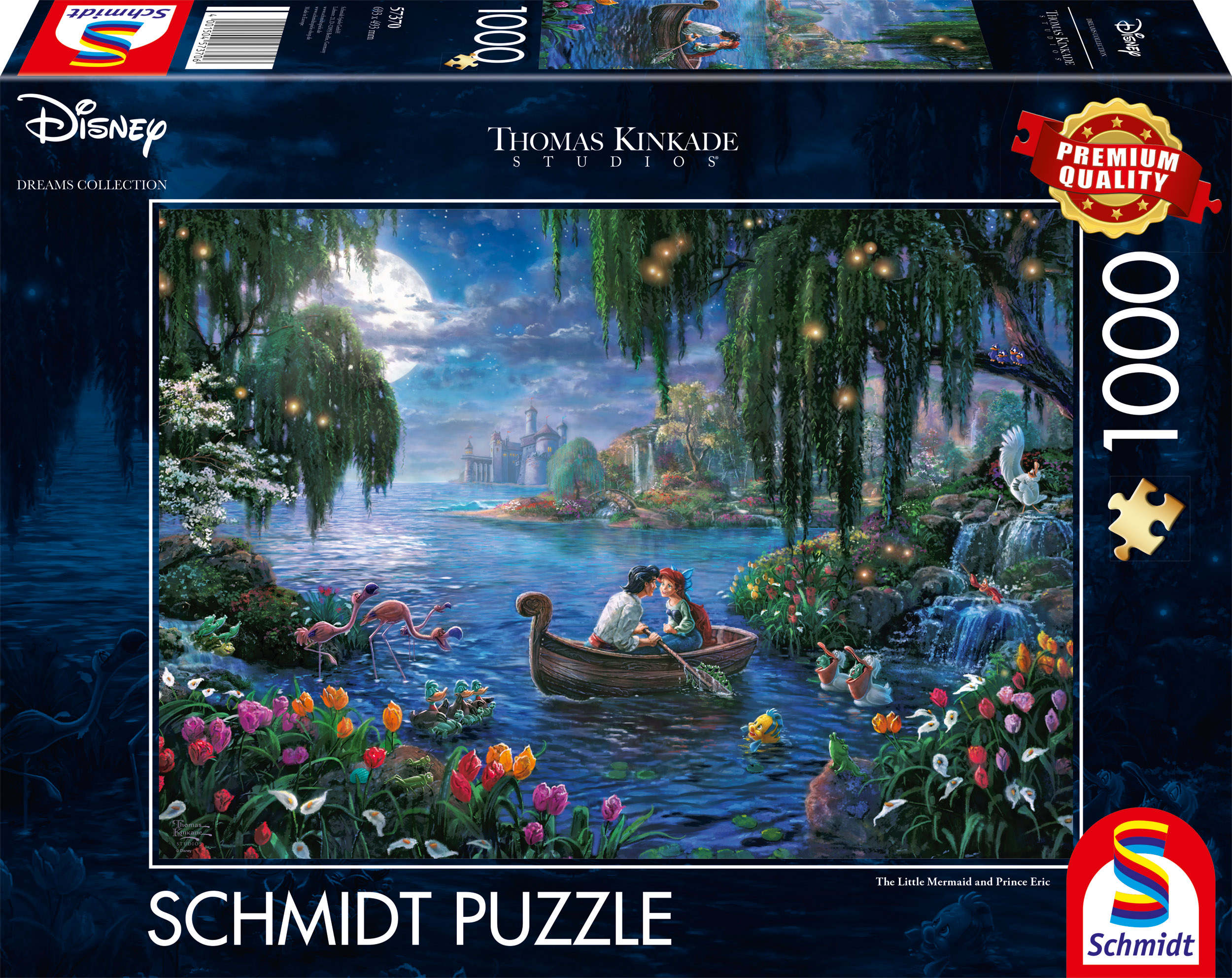 Schmidt - Disney : The Little Mermaid and Prince Eric by Thomas Kinkade 1000 pcs.