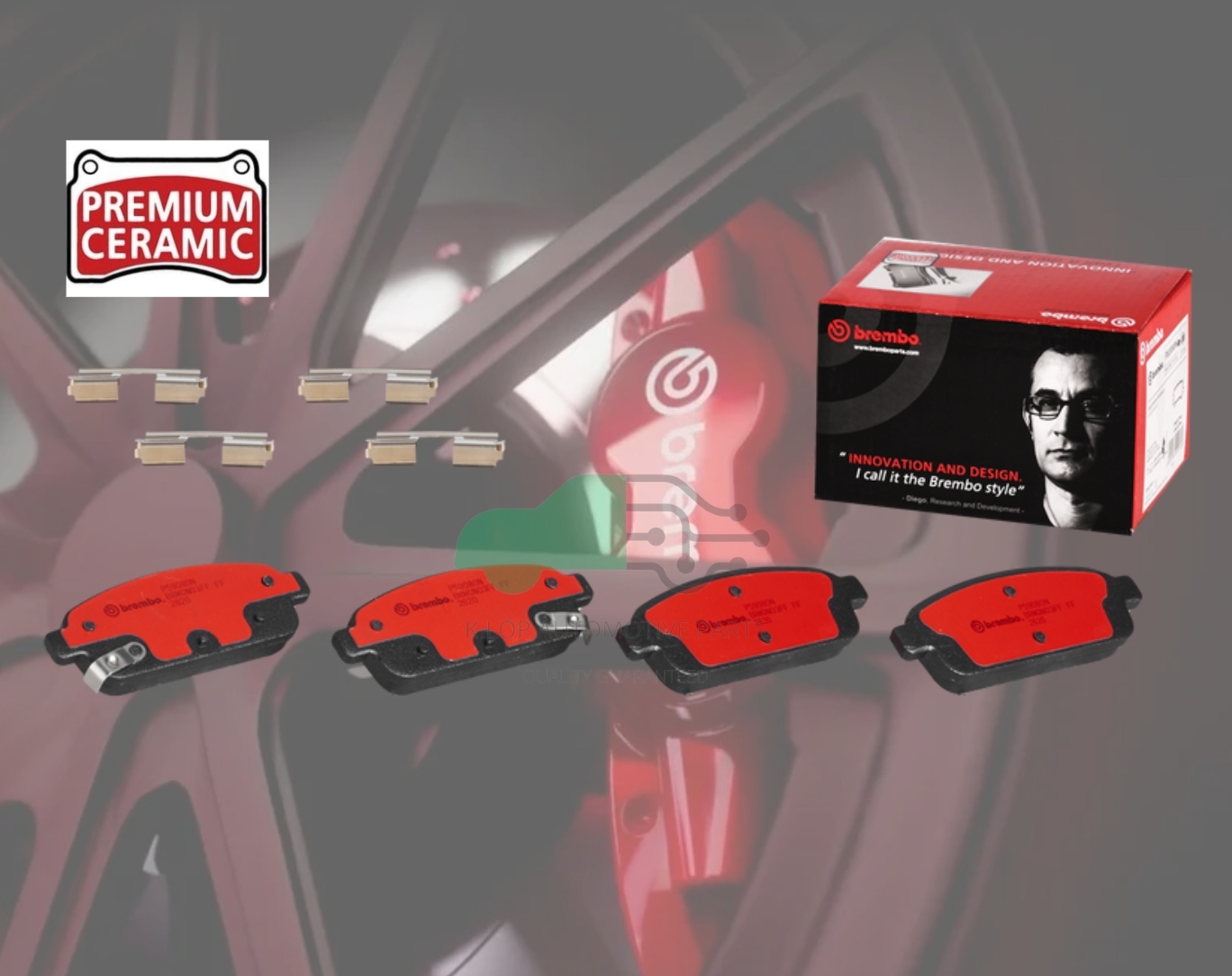 P59 080N ผ้าเบรกหลัง (แท้ BREMBO รุ่น Ceramic) Chevrolet CRUZE (1.6 1.8 2.0) 10-18