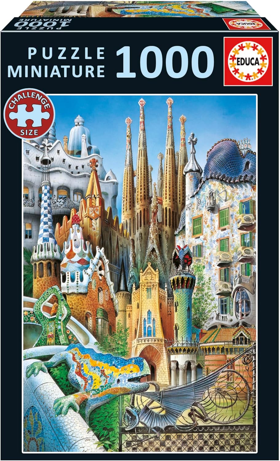 Educa - Collage Gaudi (Miniature Puzzle) 1000 pcs.