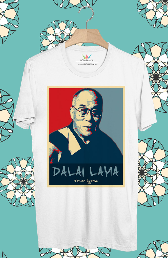 BP869 เสื้อยืด Dalai Lama #Red