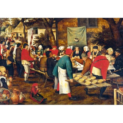 Bluebird Puzzle - Peasant Wedding Feast by Pieter Brueghel the Younger 1000 pcs.