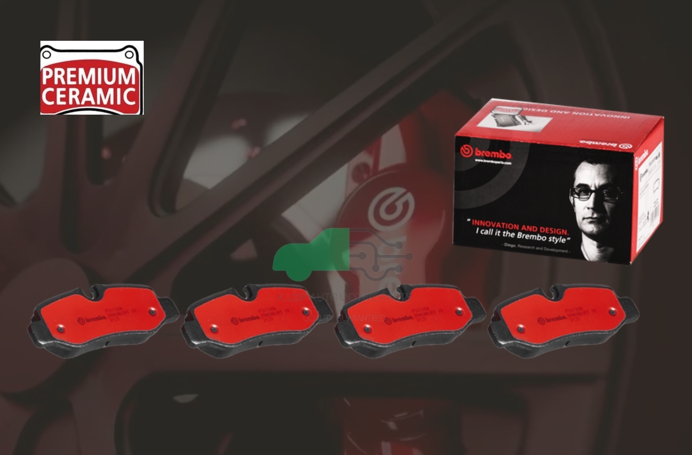 P50 126N ผ้าเบรกหลัง BREMBO รุ่น Ceramic) BENZิ VITO V-Class W447 2014-