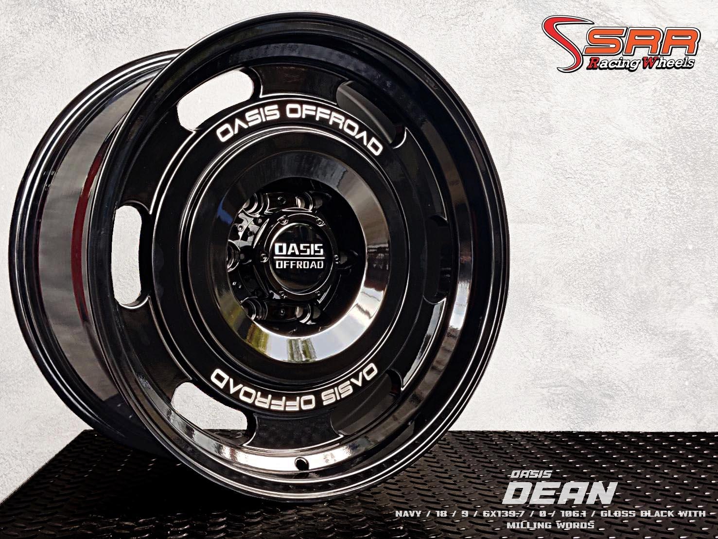 OASIS DEAN NAVY ขอบ18 6x139.7 ET0 Gloss Black ราคาพิเศษ
