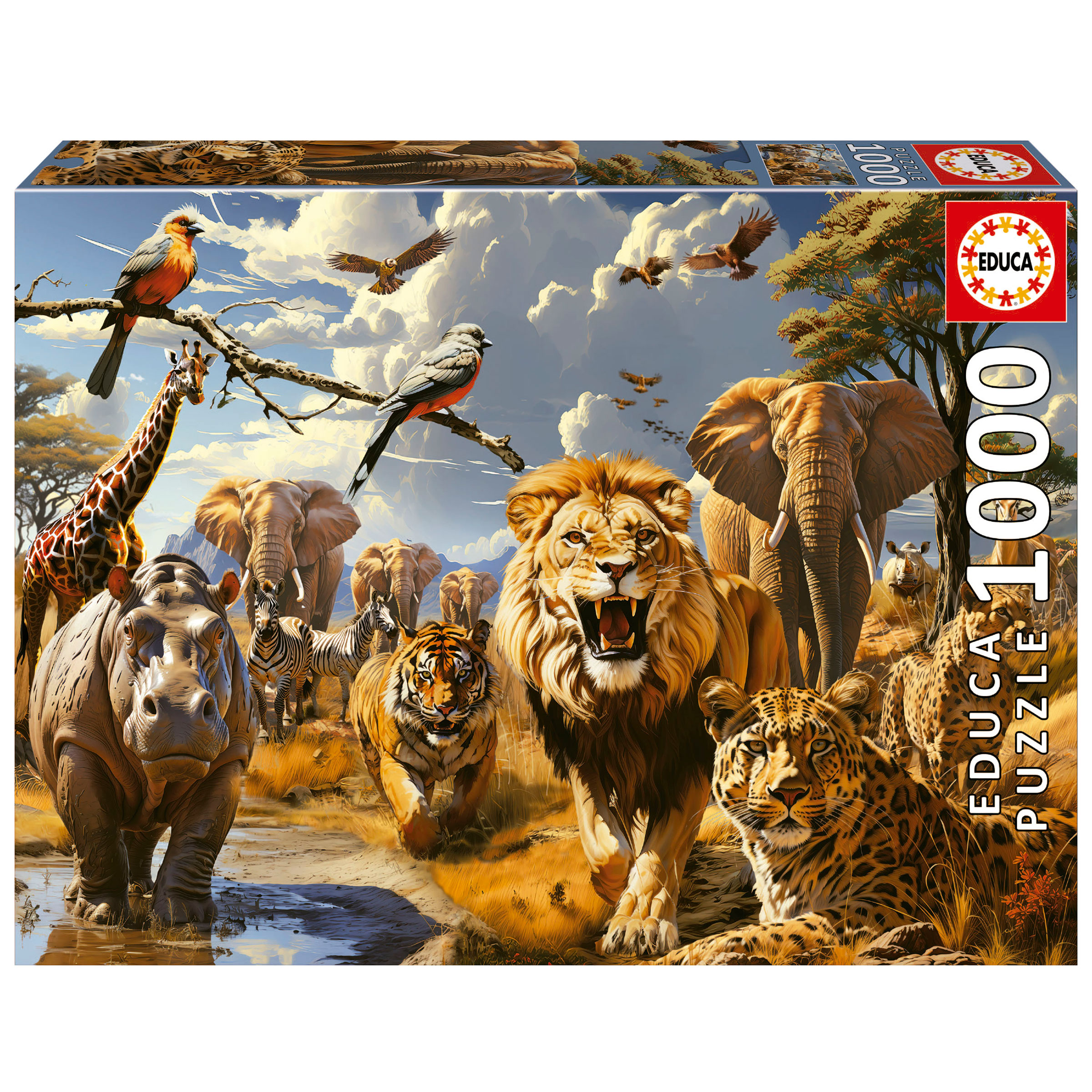 Educa - Wild Animals by M.Farella 1000 pcs.