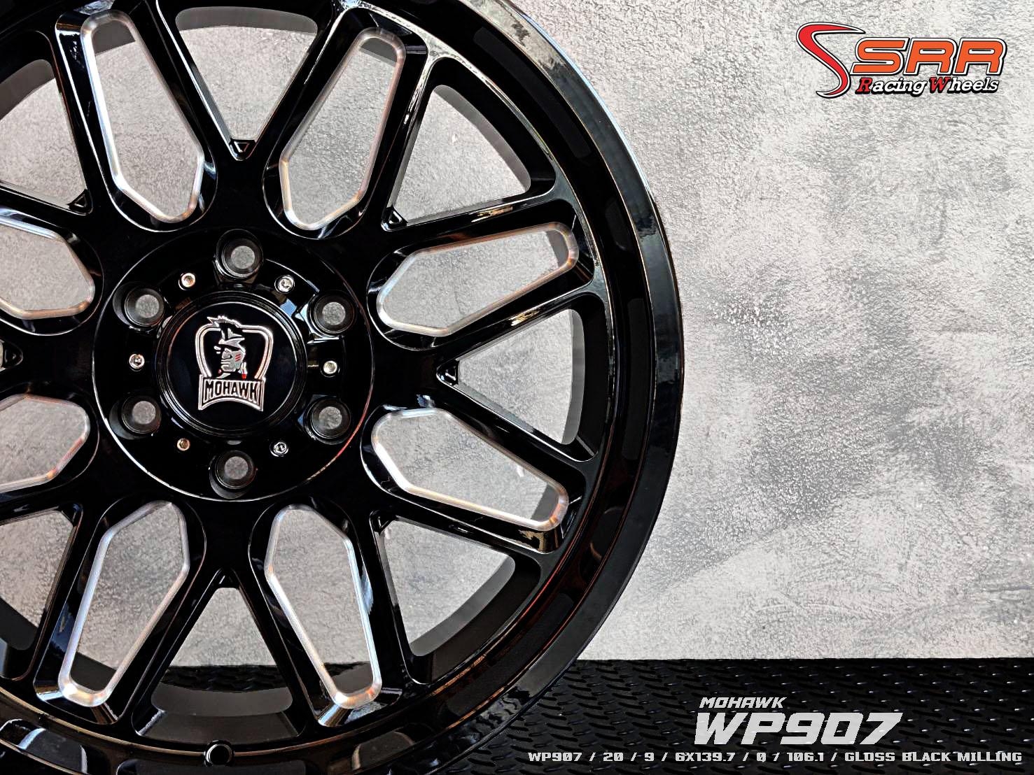 MOHAWK WP907 ขอบ20 6x139.7 ET0 Gloss Black Milling ราคาพิเศษ