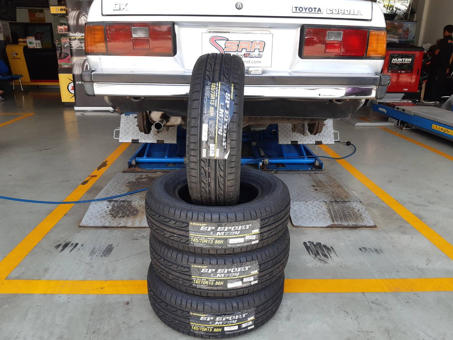 DUNLOP LM704 185/70R13 ยางปี19 ลดราคาพิเศษ