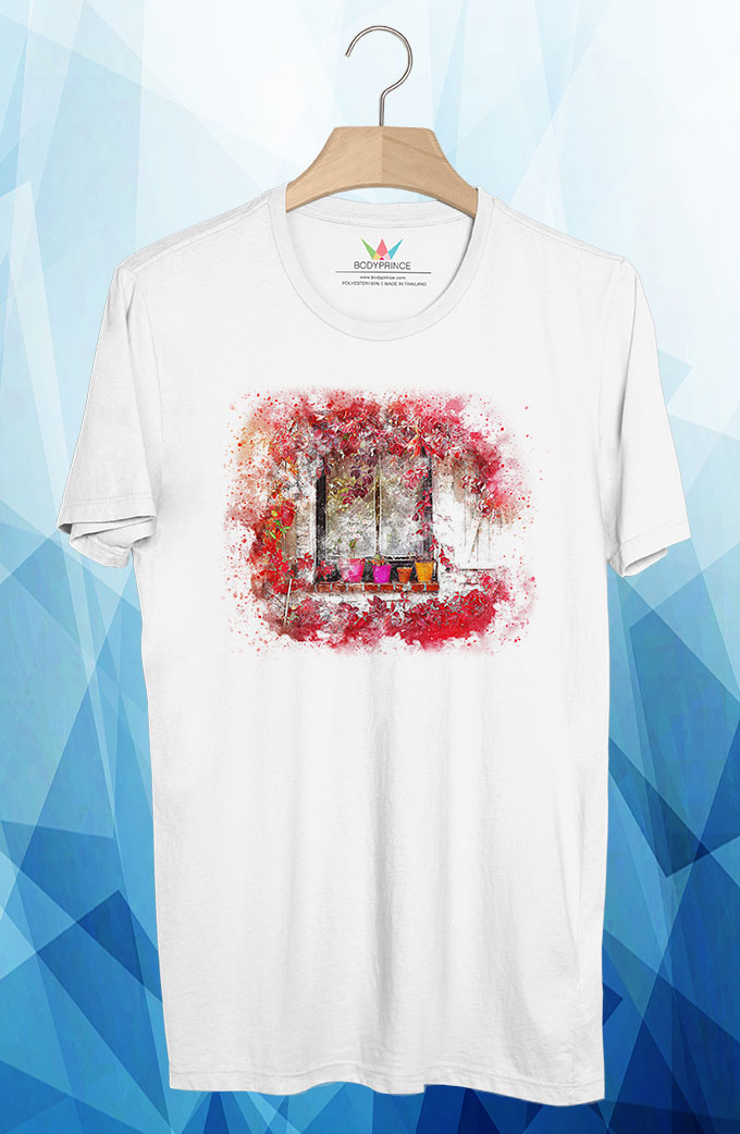 BP51 เสื้อยืด หน้าต่างชนบท #6