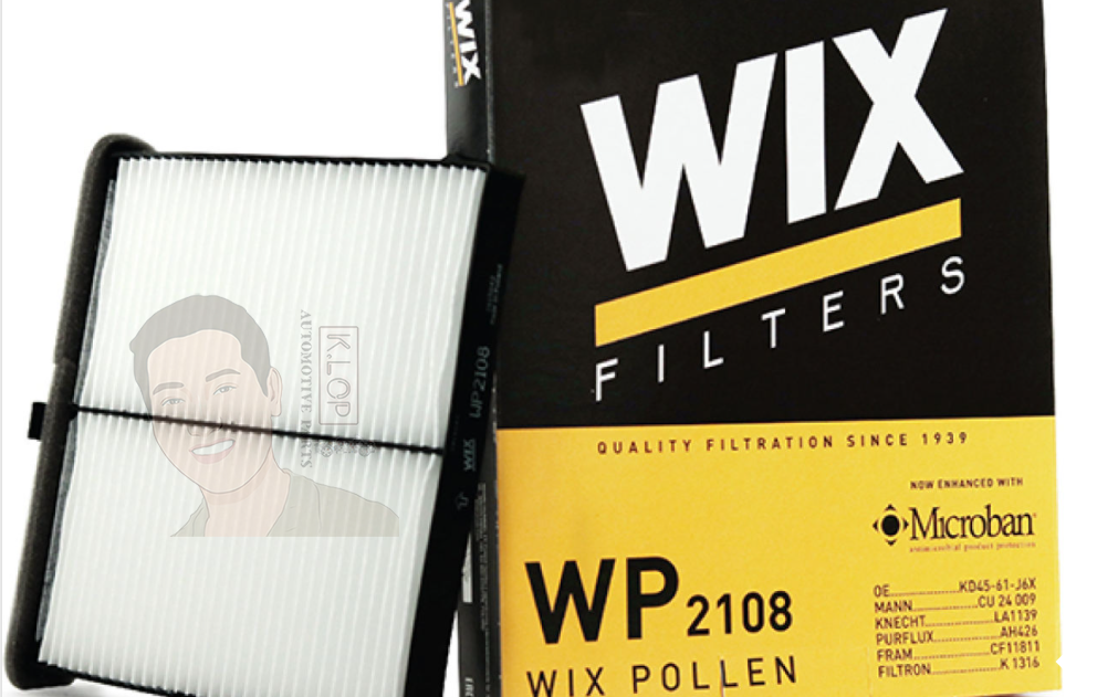 WP2108 กรองแอร์ WIX (MAZ3 2.0 ปี14, CX-5 Skyactive ดเีซล, เบนซิน) เทคโนโลยีอเมริกา