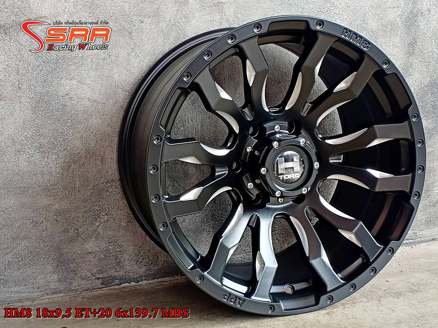 HAMMER HM8 ขอบ18x9.5 ET+20 6x139.7 MBS