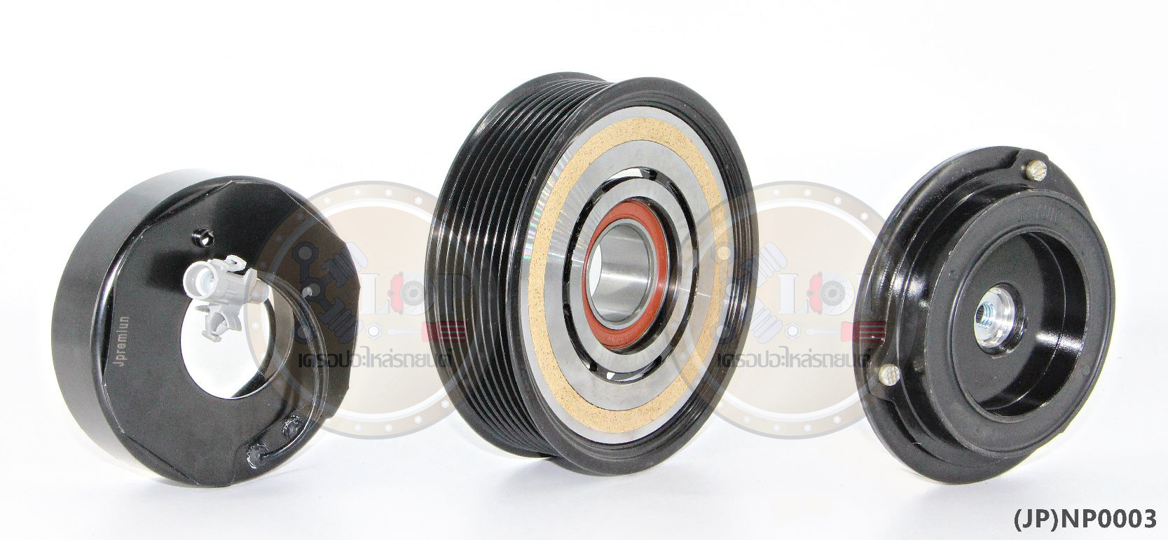 (JP)NP0003 ชุดหน้าคลัทช์(Vinn) BENZ 10PA20C 125mm. 8PK 12V.