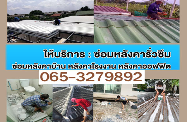 ช่างผู้เชี่ยวชาญซ่อมแซมรั่วซึม